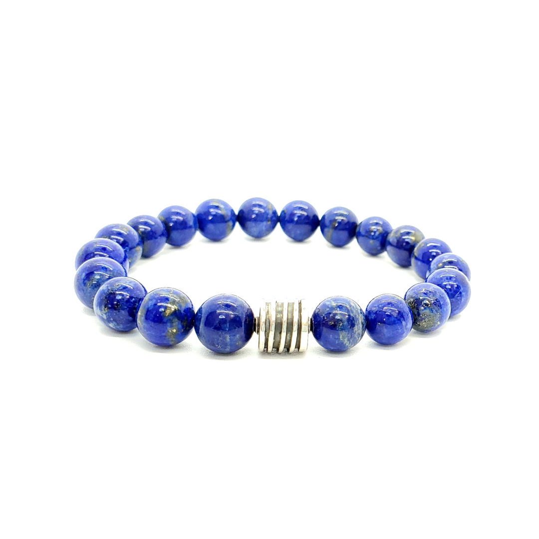 Apparel & Accessories > Jewelry "Lapis Luxury" Series 01 , Men's Bracelets / Cuffs - Eclectically Simple, LLC