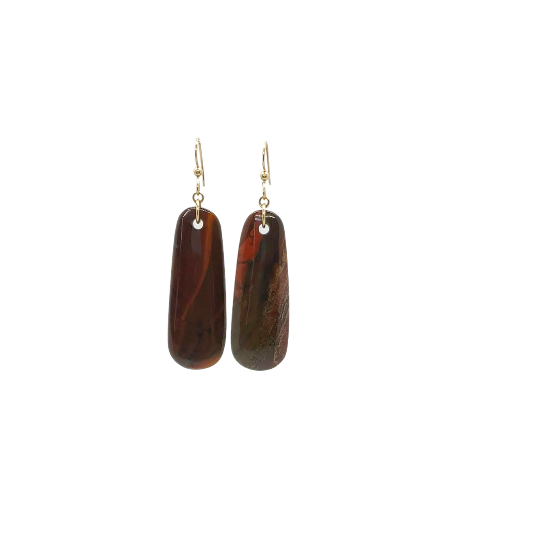 Jasper Oblong Earring - Eclectically Simple