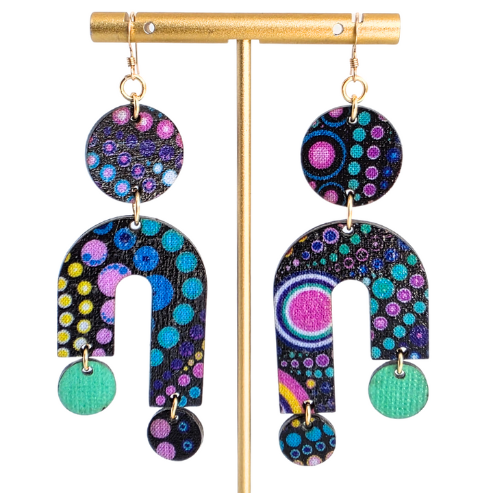 Zaha Arc Drop Earrings | Thread & Timber Collection