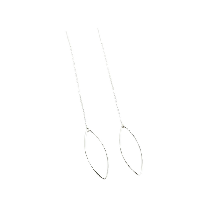 Apparel & Accessories > Jewelry Marquise Threader Earrings , Women's Earrings - Eclectically Simple, LLC
