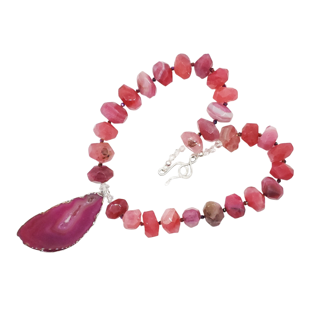 Apparel & Accessories > Jewelry Pink Paradise Necklace , Necklaces - Eclectically Simple, LLC