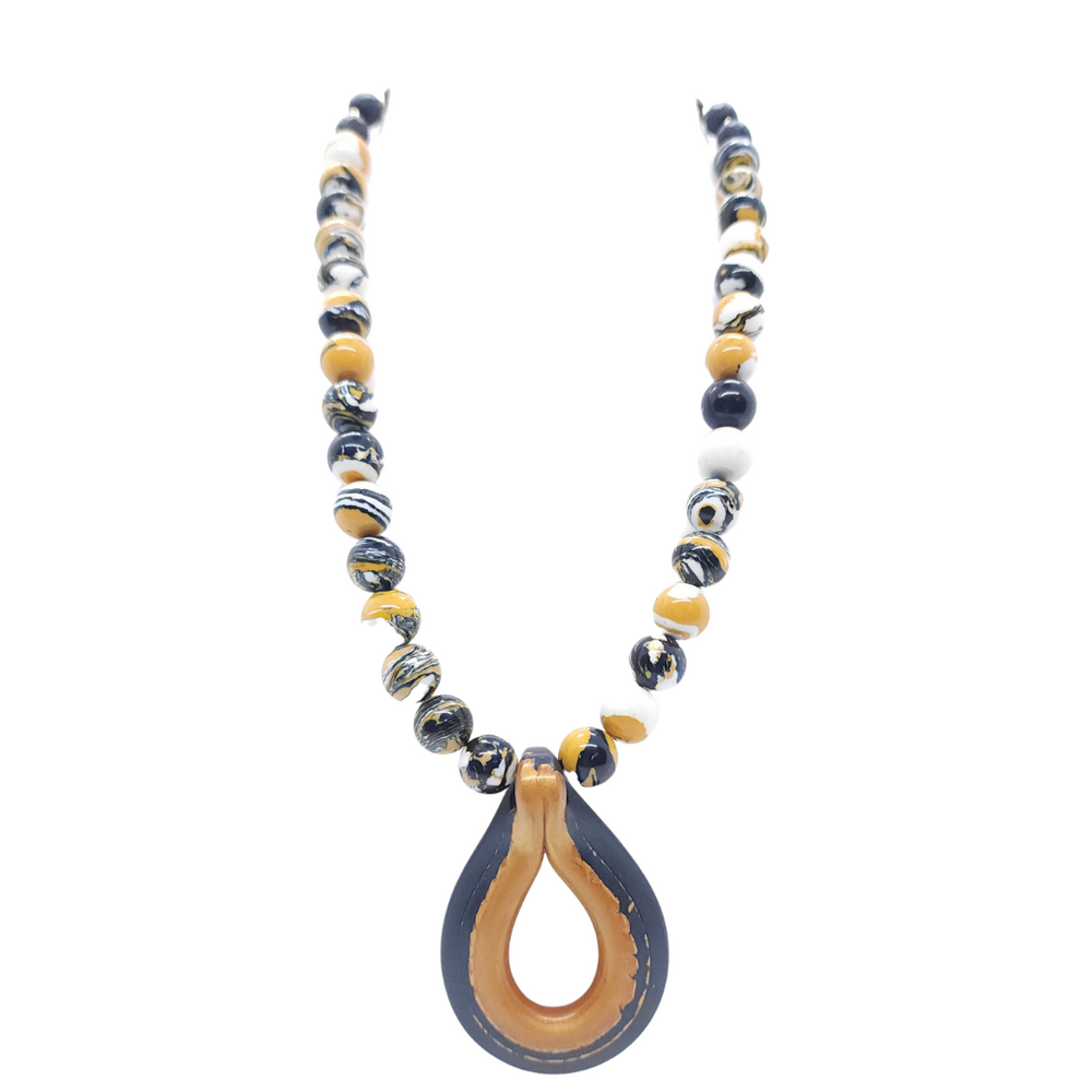 Apparel & Accessories > Jewelry Tiger Striped Necklace , Women's Necklace - Eclectically Simple, LLC