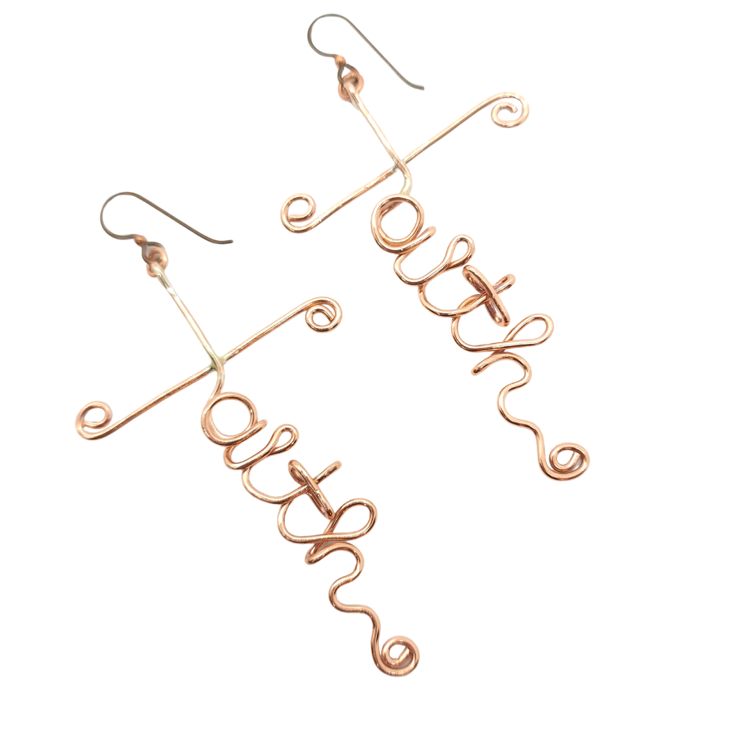 Apparel & Accessories > Jewelry Faith Earrings , Apparel & Accessories - Eclectically Simple, LLC