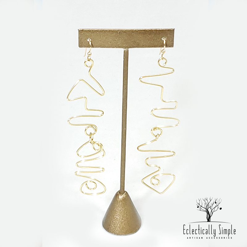 Abstract Drop Earrings - Eclectically Simple