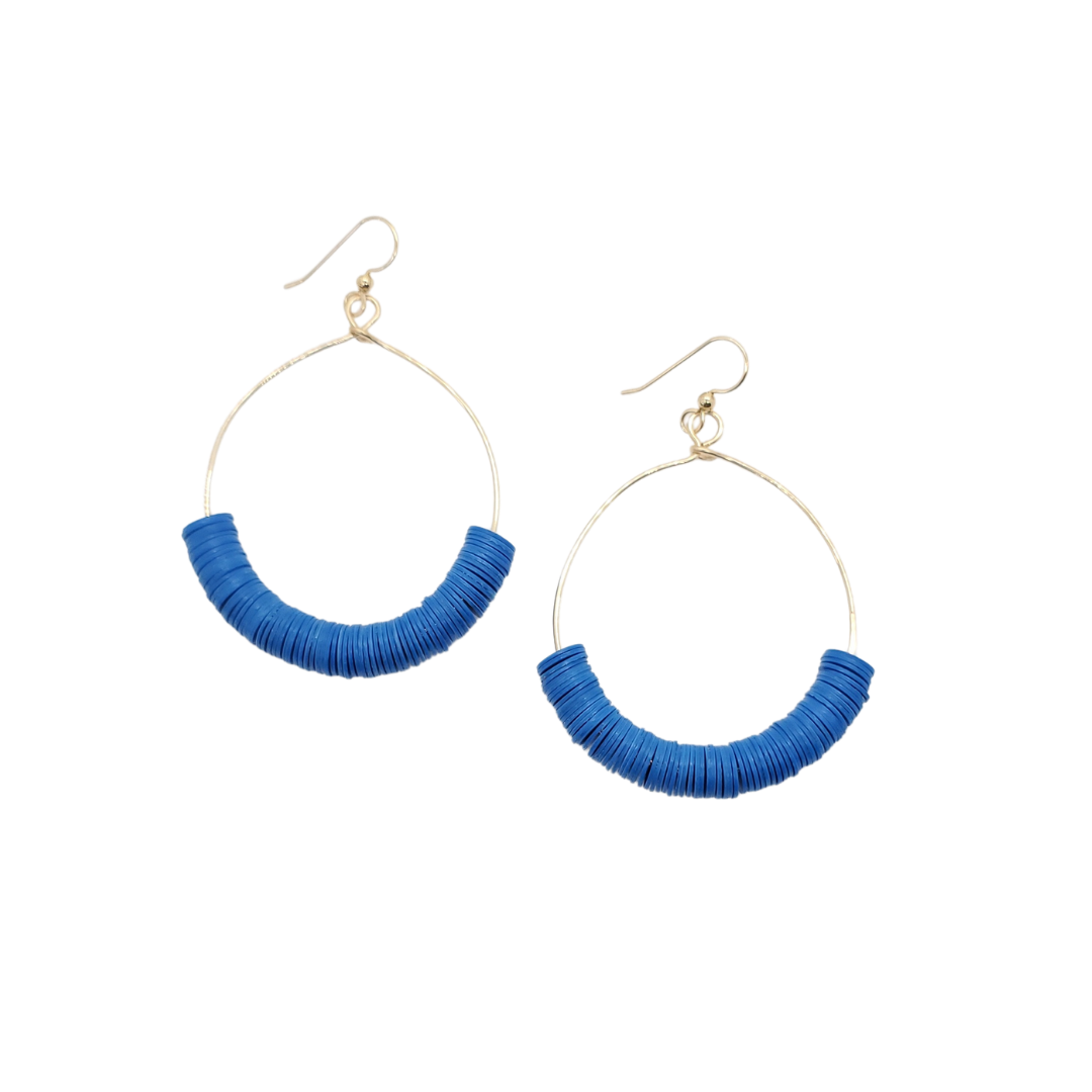 Color Block Hoops - Eclectically Simple