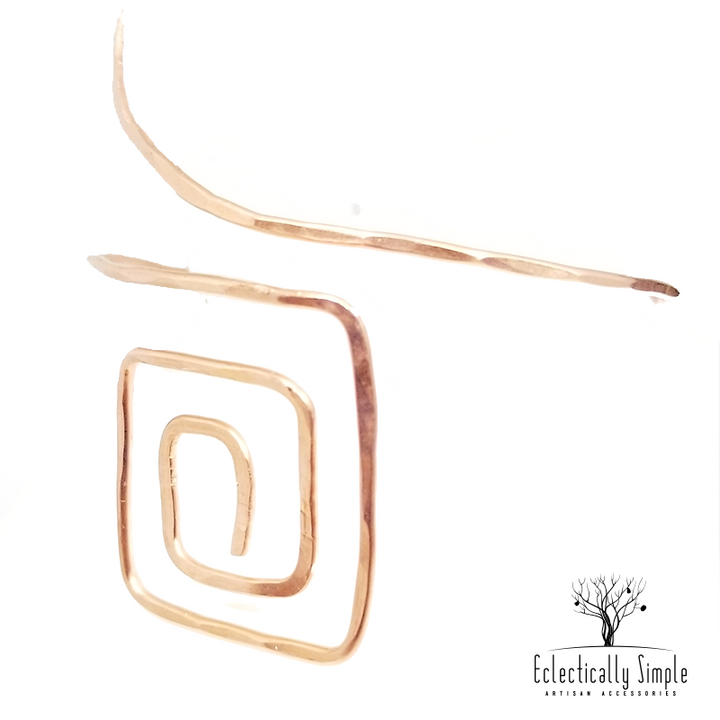 Squared Off Upper Arm Cuff - Eclectically Simple