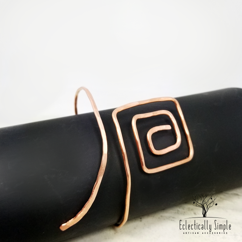 Squared Off Upper Arm Cuff - Eclectically Simple