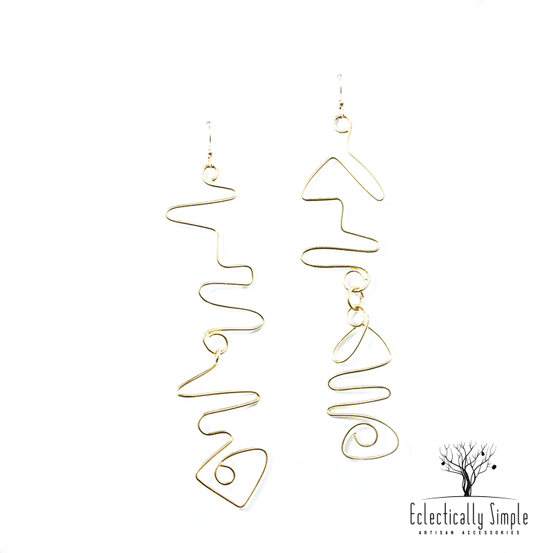 Abstract Drop Earrings - Eclectically Simple